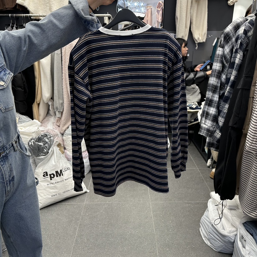 A-DEL韓國直郵女士新款時尚職業熱賣推薦26春夏長袖T恤春款A-DEL長袖T恤