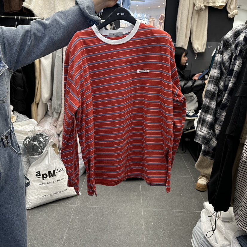 A-DEL韓國直郵女士新款時尚職業熱賣推薦26春夏長袖T恤春款A-DEL長袖T恤圖色2