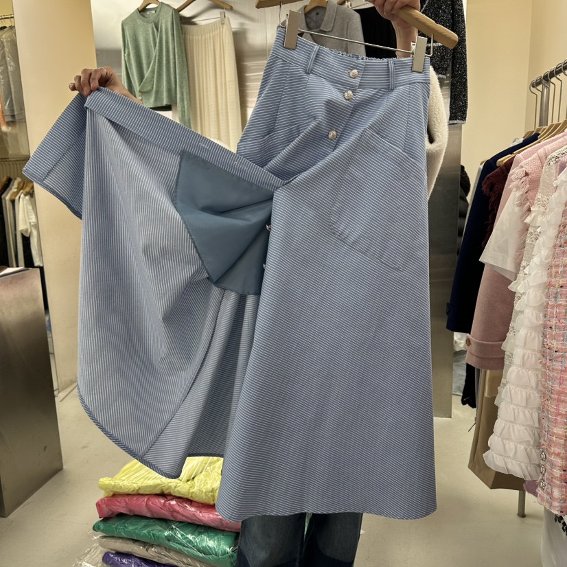 CORNER韓國直郵女士新款時尚人氣26春夏休閑推薦長裙春款CORNER.302長裙