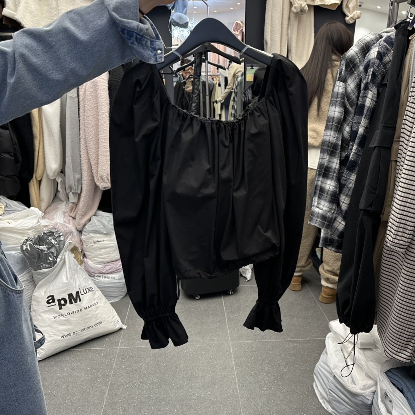 A-DEL韓國直郵女裝新款職業真品休閑人氣襯衫蕾絲衫春款A-DEL襯衫/蕾絲衫