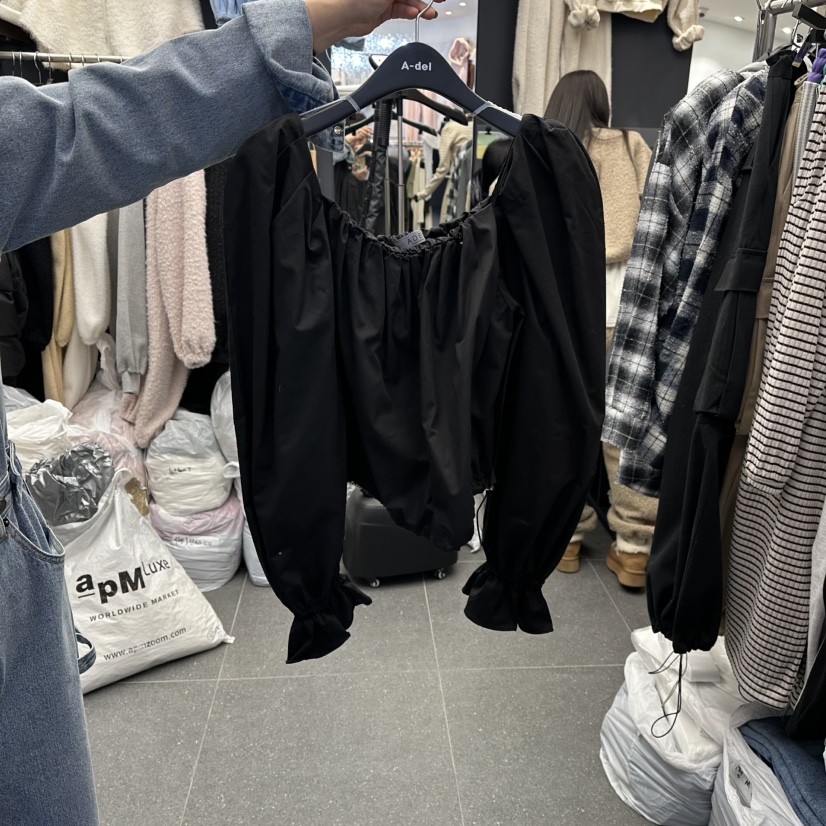 A-DEL韓國直郵女裝新款職業真品休閑人氣襯衫蕾絲衫春款A-DEL襯衫/蕾絲衫圖色3