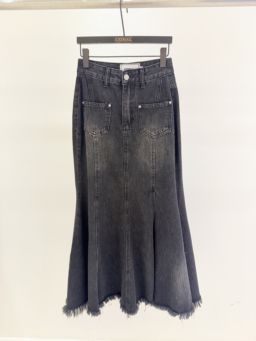 CORAL東大門實拍女裝新品推薦人氣休閑真品26春夏長裙口袋CORAL長裙圖色2