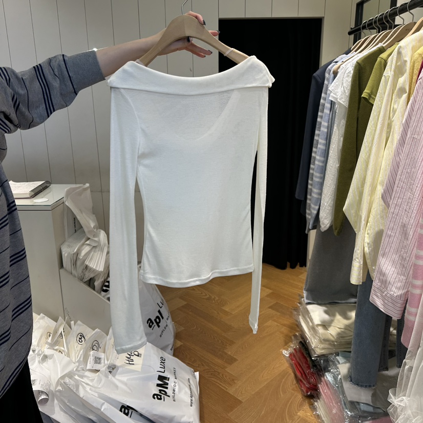 ARC東大門代購女裝新款推薦26春夏職業真品熱賣長袖T恤春款ARC EN CIEL長袖T恤