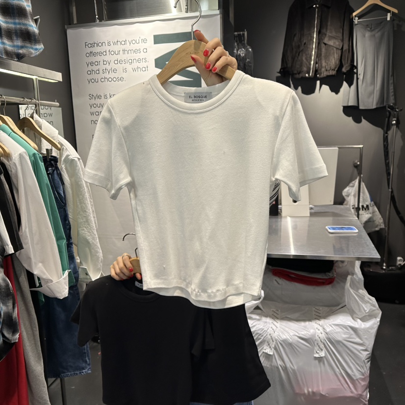 EL BOSQUE東大門實拍女裝新品職業真品人氣時尚推薦T恤春款EL BOSQUET恤圖色1