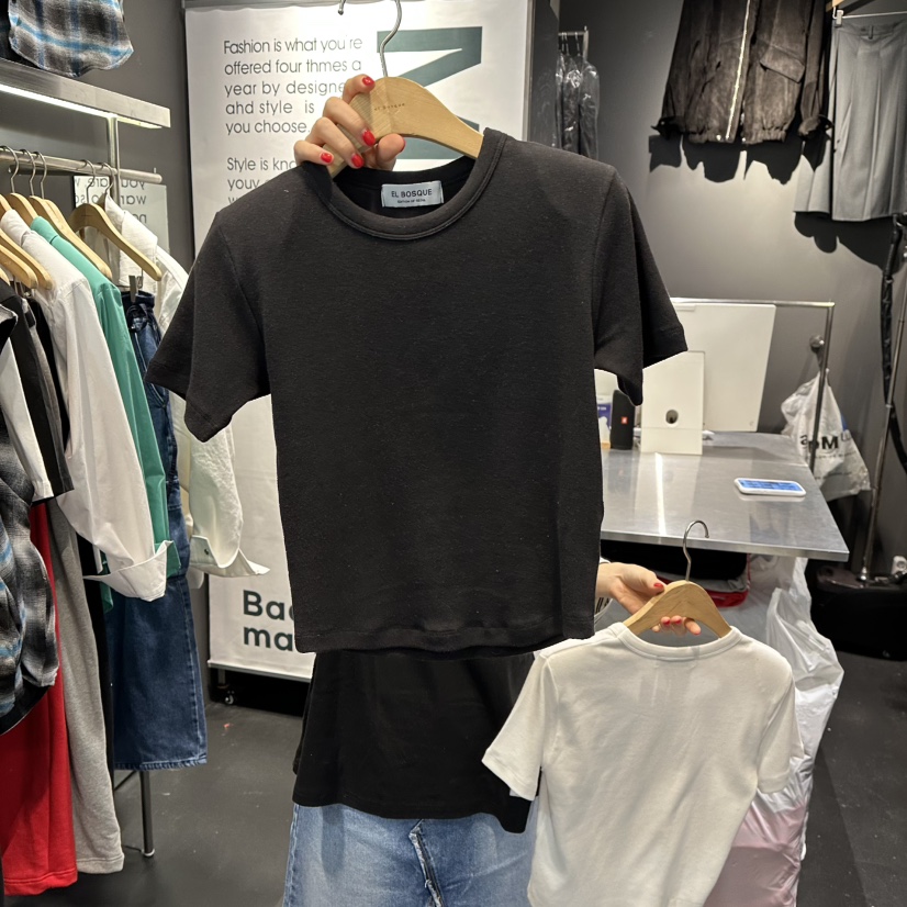 EL BOSQUE東大門實拍女裝新品職業真品人氣時尚推薦T恤春款EL BOSQUET恤圖色2