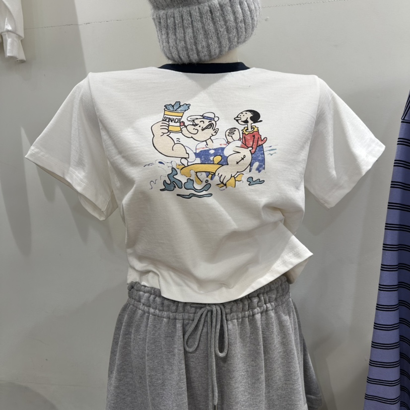 ASSEMBLY東大門直郵女裝新款人氣推薦26春夏T恤大力水手春款ASSEMBLYT恤圖色1