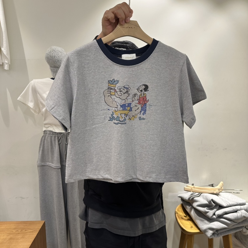 ASSEMBLY東大門直郵女裝新款人氣推薦26春夏T恤大力水手春款ASSEMBLYT恤圖色2