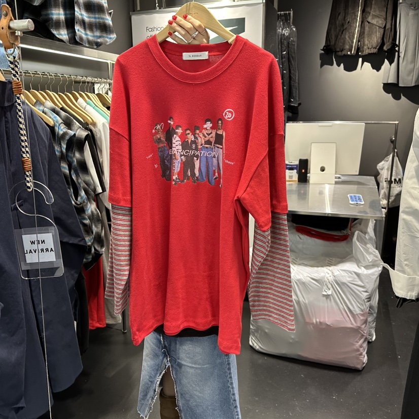 EL BOSQUE東大門代購女士新款休閑熱賣推薦真品長袖T恤春款EL BOSQUE長袖T恤圖色2