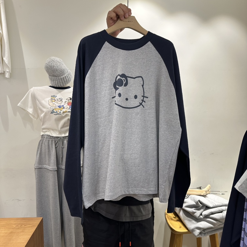 ASSEMBLY東大門實拍女士新品人氣職業休閑熱賣長袖T恤春款ASSEMBLY長袖T恤圖色2