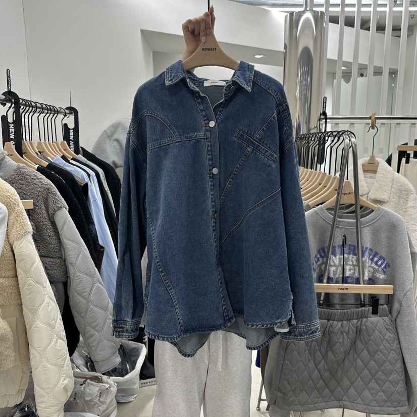 VENEFIT韓國直郵女裝新款休閑熱賣職業真品襯衫蕾絲衫春款VENEFIT/JENNIE襯衫/蕾絲衫圖色1