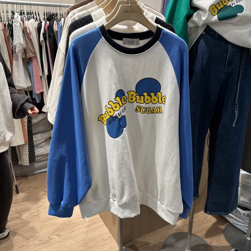 DELLING東大門實拍女裝新款26春夏職業真品熱賣人氣衛衣春款DELLING衛衣圖色1