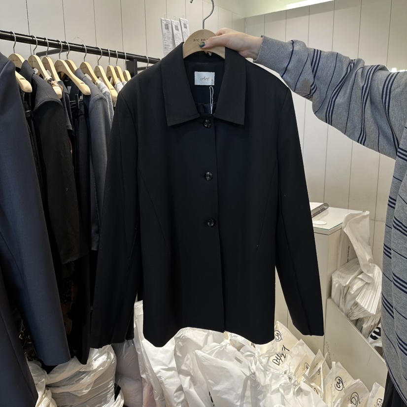 ARC韓國代購女士新品26春夏熱賣推薦時尚職業真品夾克春款ARC EN CIEL夾克圖色1黑色