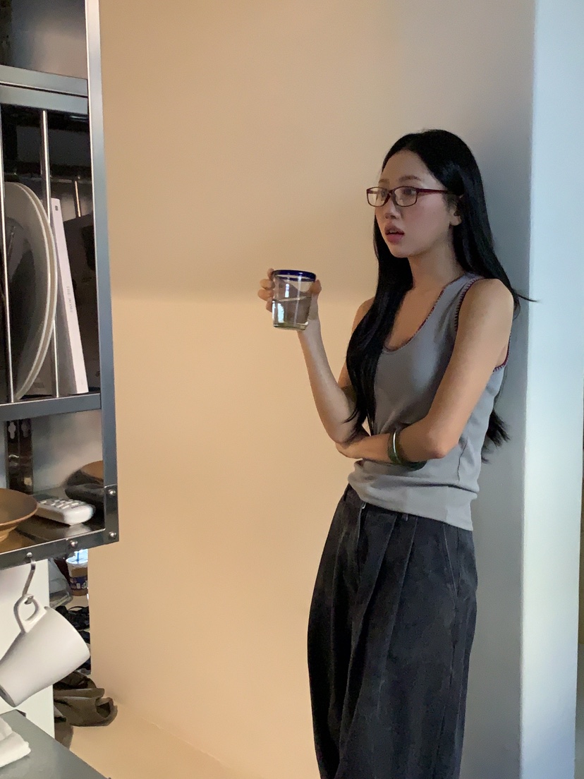 SUNDER MARKET韓國直郵女士新款26春夏時尚職業吊帶背心SUNDER MARKET吊帶/背心