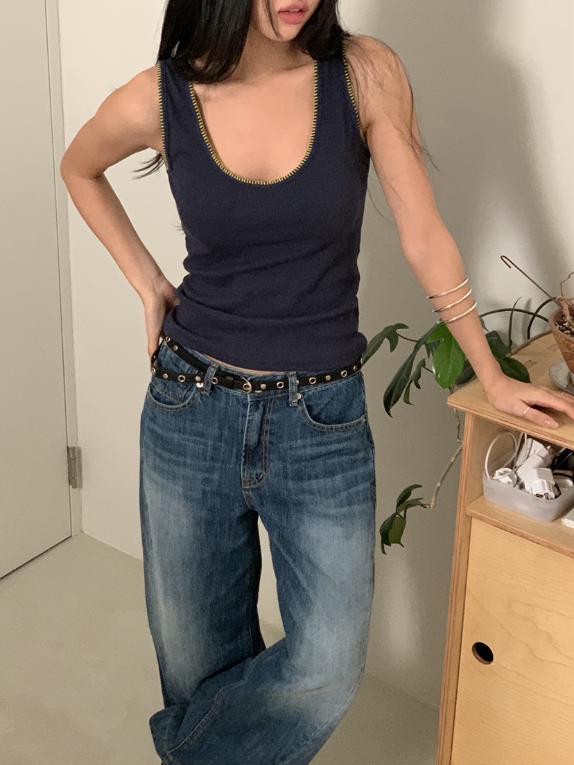 SUNDER MARKET韓國直郵女士新款26春夏時尚職業吊帶背心SUNDER MARKET吊帶/背心