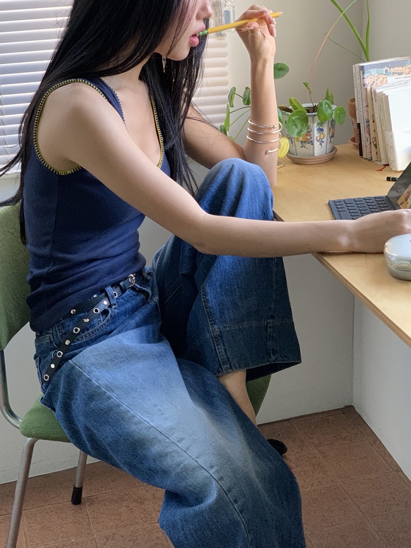 SUNDER MARKET韓國直郵女士新款26春夏時尚職業吊帶背心SUNDER MARKET吊帶/背心