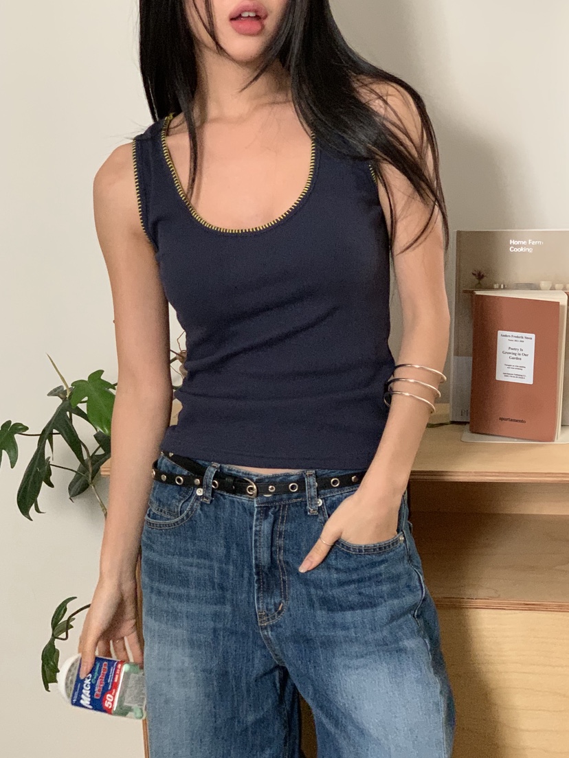 SUNDER MARKET韓國直郵女士新款26春夏時尚職業吊帶背心SUNDER MARKET吊帶/背心圖色3