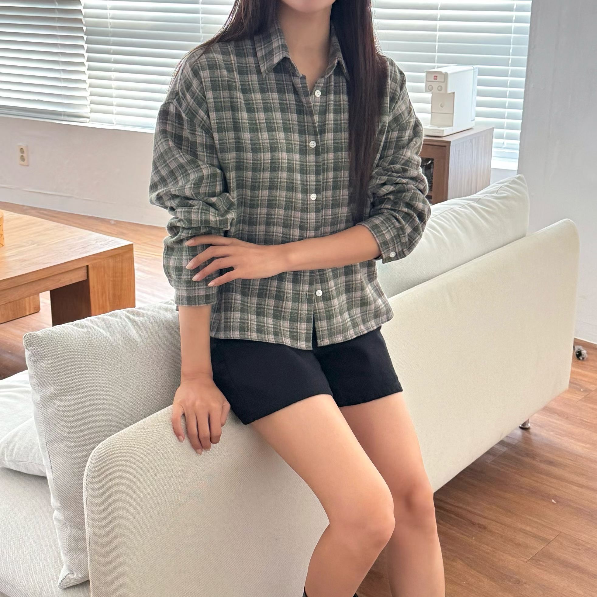 VERY GOOD韓國代購女裝新款推薦熱賣26春夏時尚襯衫蕾絲衫VERY GOOD襯衫/蕾絲衫圖色1