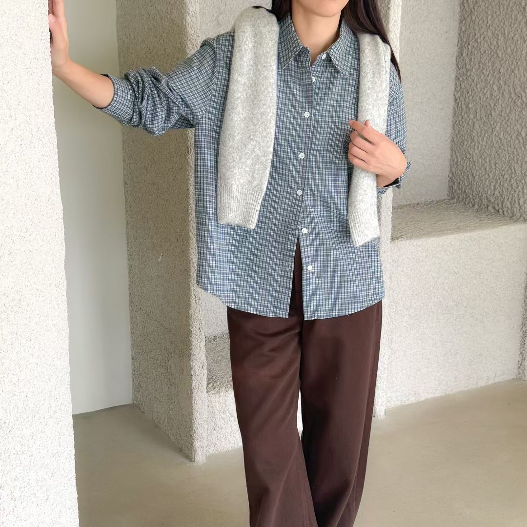 VERY GOOD東大門直郵女士新款時尚人氣襯衫蕾絲衫不含披肩VERY GOOD襯衫/蕾絲衫圖色3