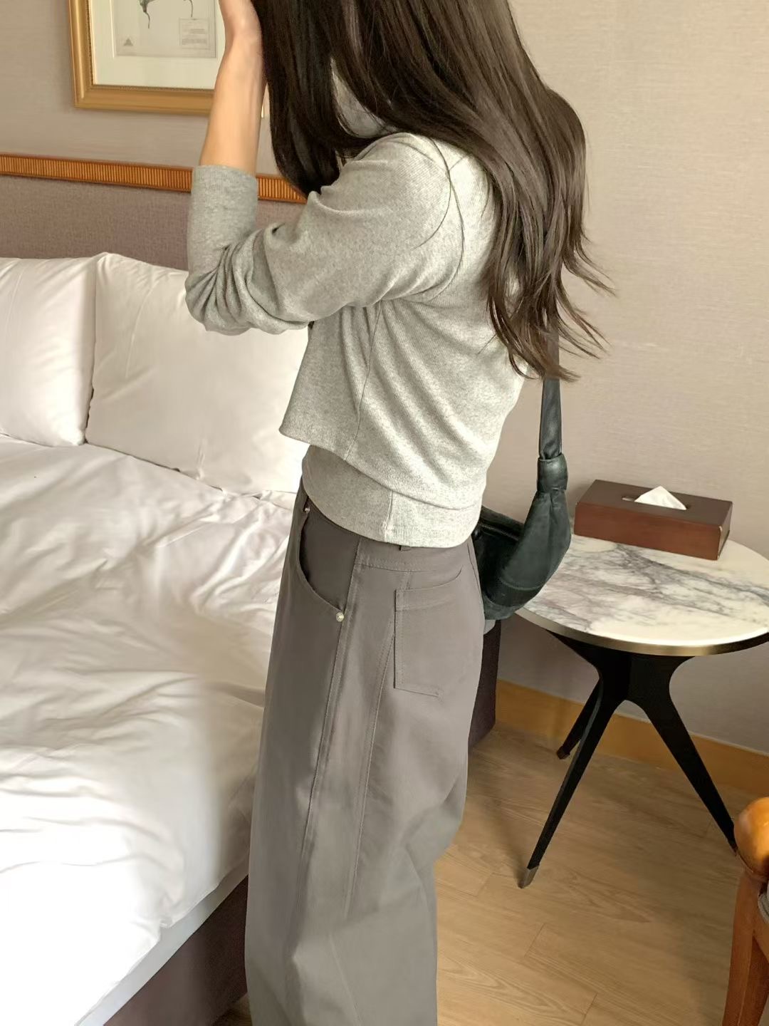 THE ZOA東大門實拍女裝新品時尚真品26春夏長袖T恤兩件套套裝THE ZOA長袖T恤