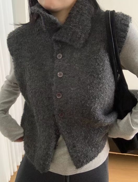 THE ZOA韓國直郵女士新款人氣真品職業時尚熱賣馬甲羊毛THE ZOA馬甲圖色2