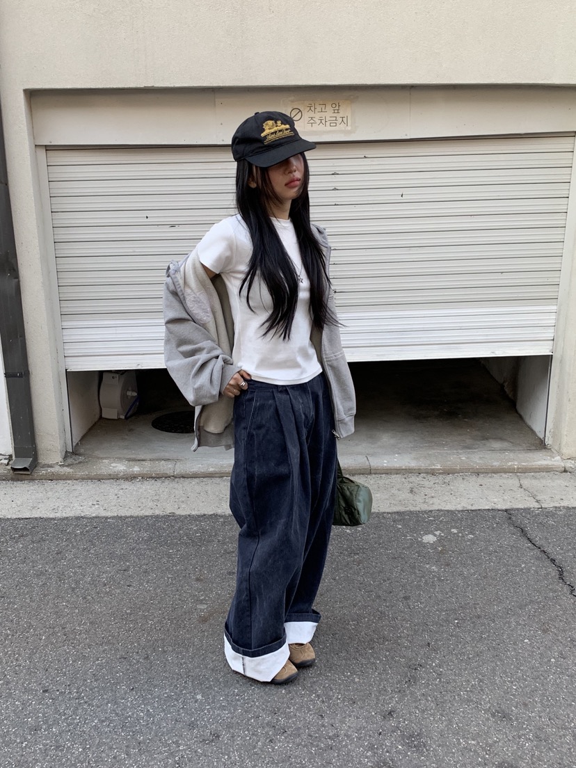 SUNDER MARKET韓國代購女裝新款休閑時尚人氣休閑褲褶裥SUNDER MARKET休閑褲