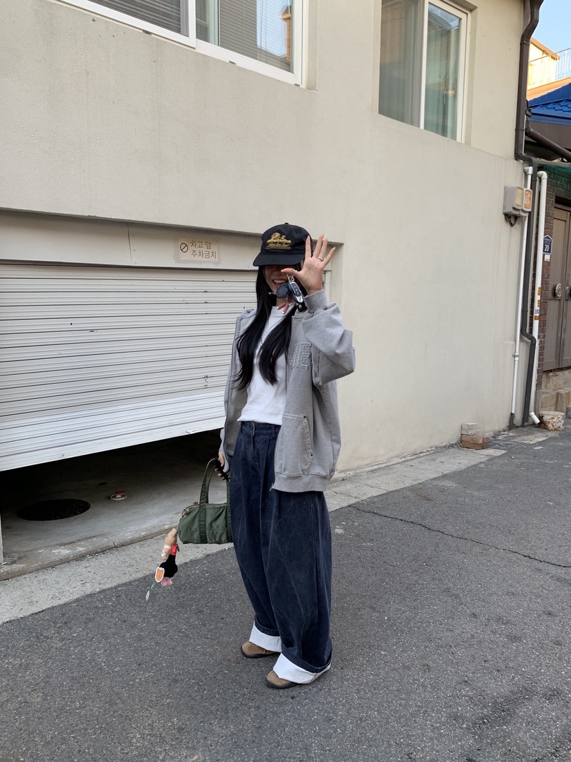 SUNDER MARKET韓國代購女裝新款休閑時尚人氣休閑褲褶裥SUNDER MARKET休閑褲