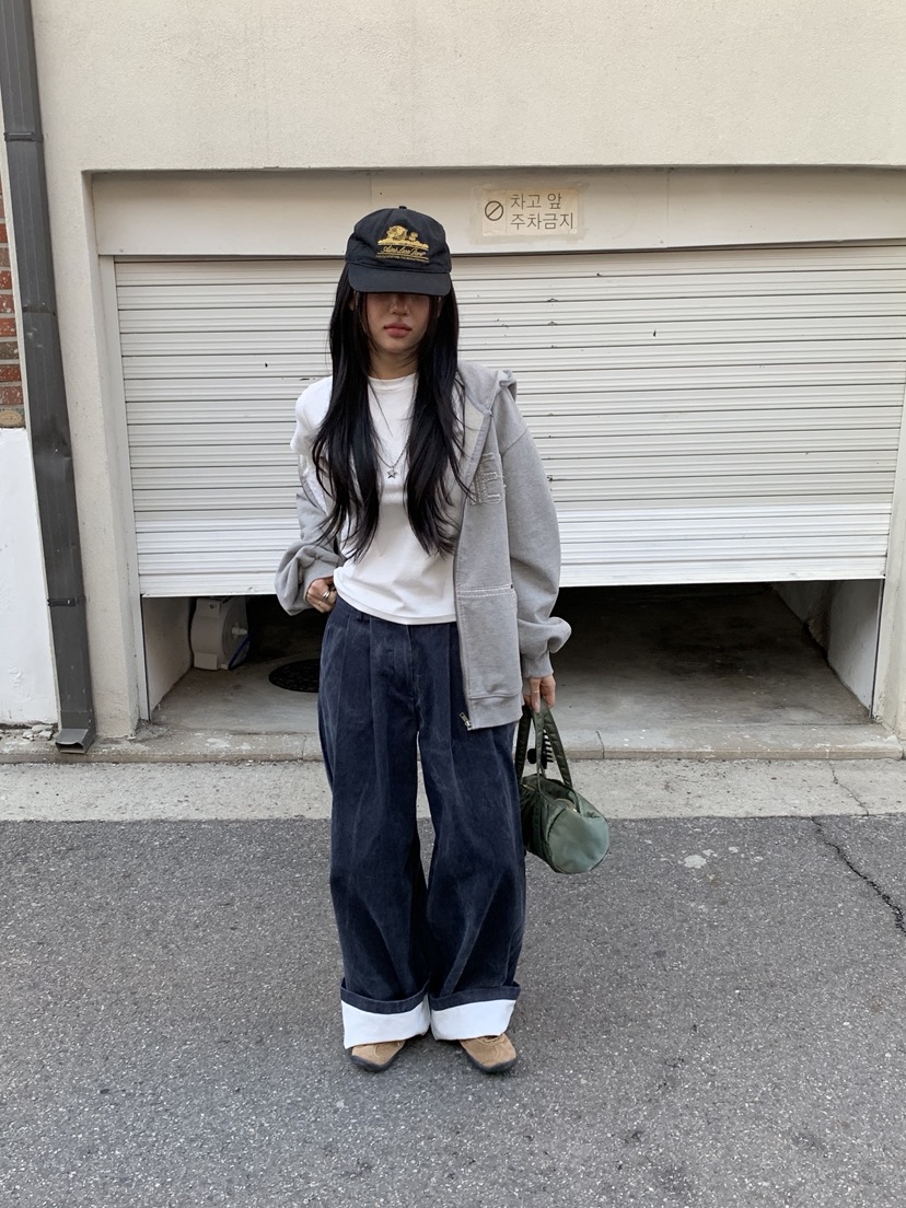 SUNDER MARKET韓國代購女裝新款休閑時尚人氣休閑褲褶裥SUNDER MARKET休閑褲