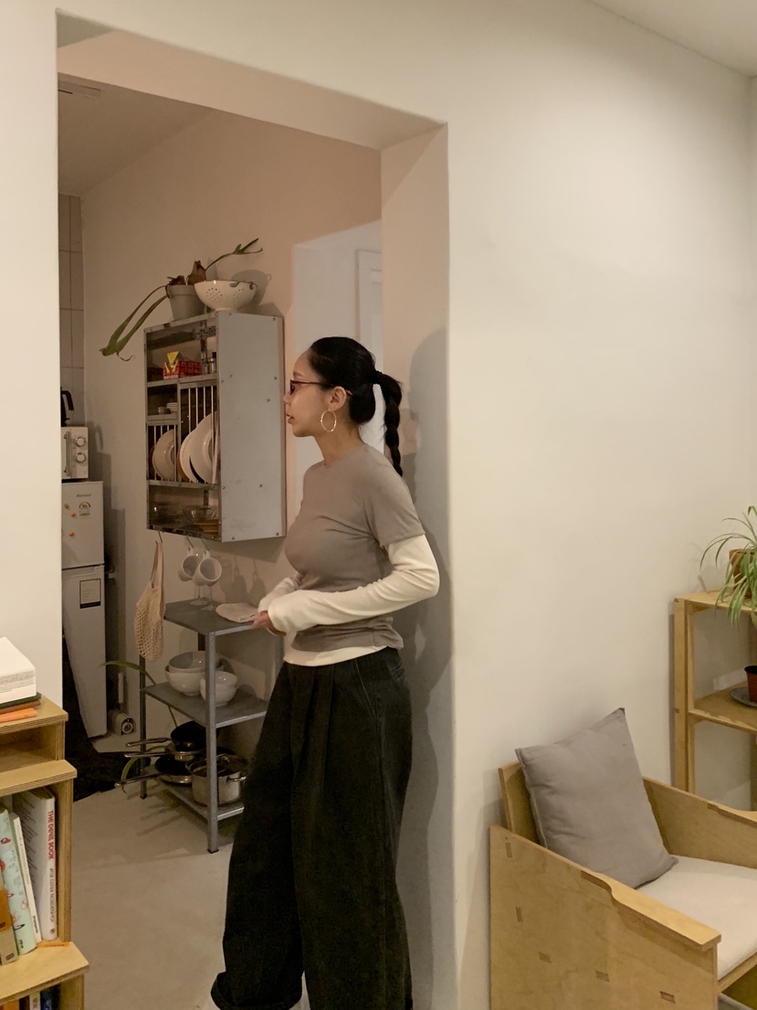 SUNDER MARKET韓國代購女裝新款休閑時尚人氣休閑褲褶裥SUNDER MARKET休閑褲