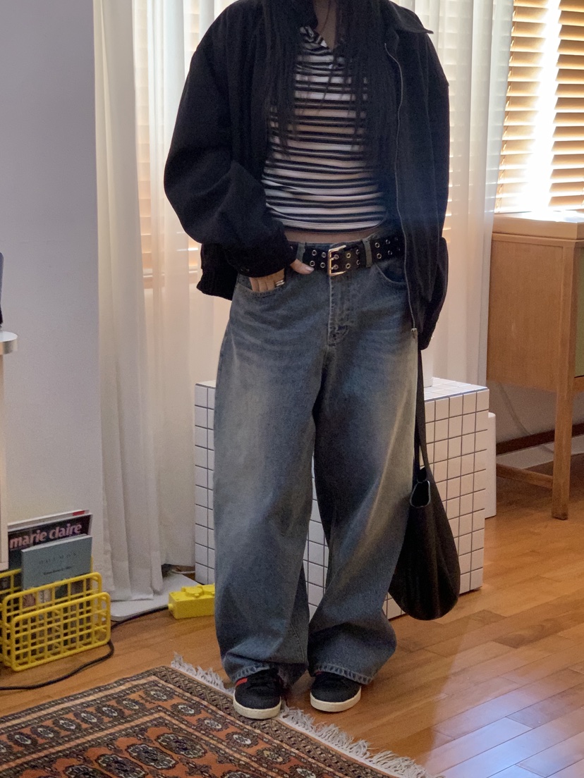 SUNDER MARKET東大門代購女士新品人氣時尚牛仔褲不含腰帶SUNDER MARKET牛仔褲