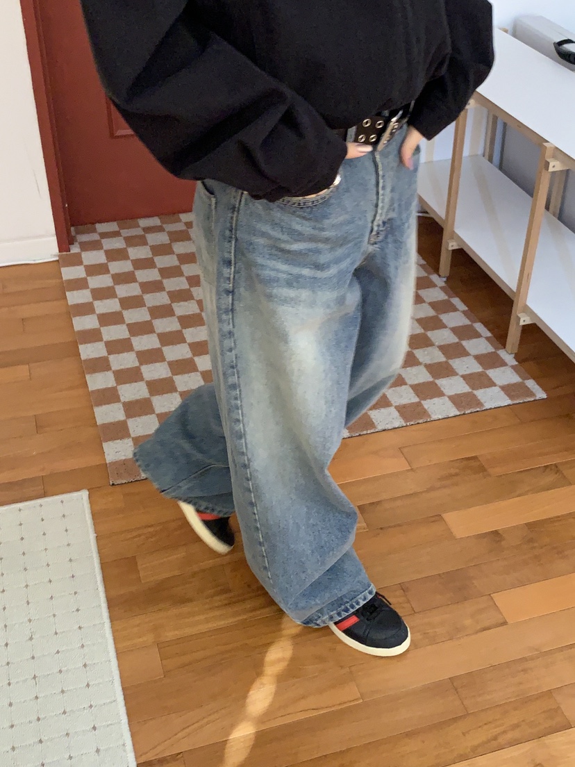 SUNDER MARKET東大門代購女士新品人氣時尚牛仔褲不含腰帶SUNDER MARKET牛仔褲