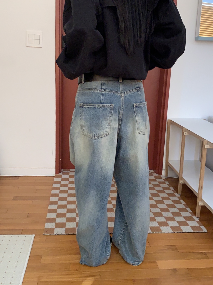 SUNDER MARKET東大門代購女士新品人氣時尚牛仔褲不含腰帶SUNDER MARKET牛仔褲