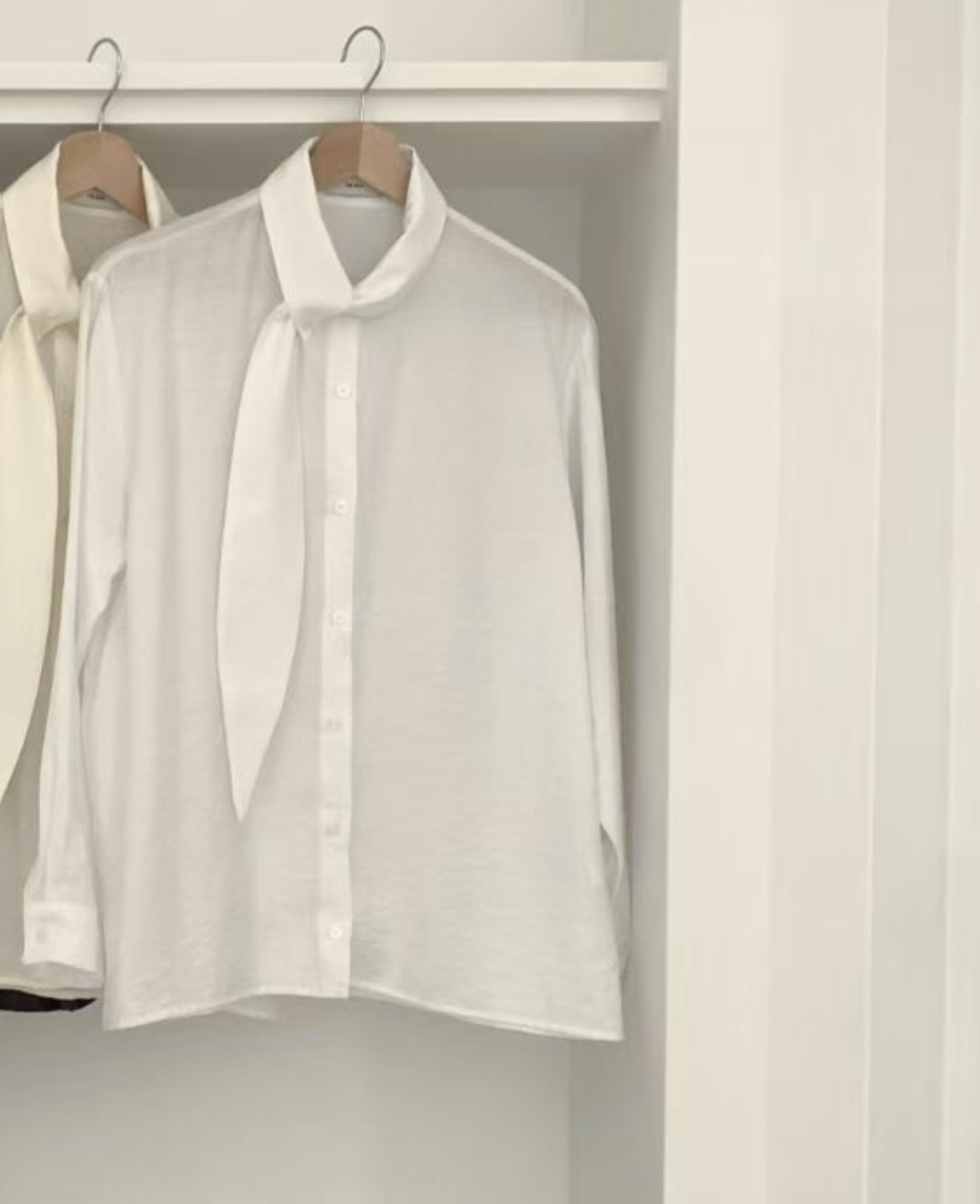 THE ZOA韓國直郵女士新品推薦真品時尚26春夏襯衫蕾絲衫系帶THE ZOA襯衫/蕾絲衫圖色3