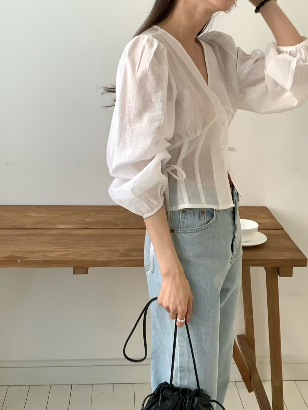 THE ZOA東大門實拍女裝新品時尚休閑真品職業襯衫蕾絲衫THE ZOA襯衫/蕾絲衫