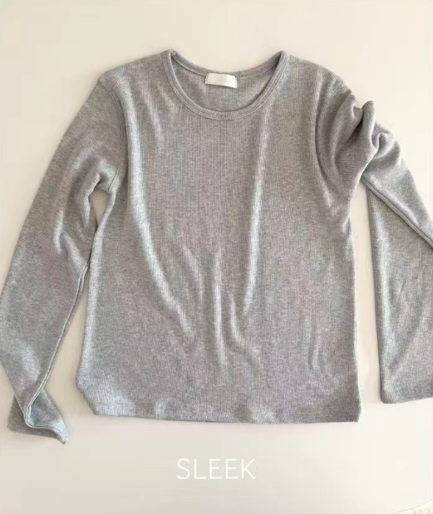 SLEEK-슬릭-OT東大門直郵女士新品休閑時尚職業長袖T恤SLEEK長袖T恤圖色1