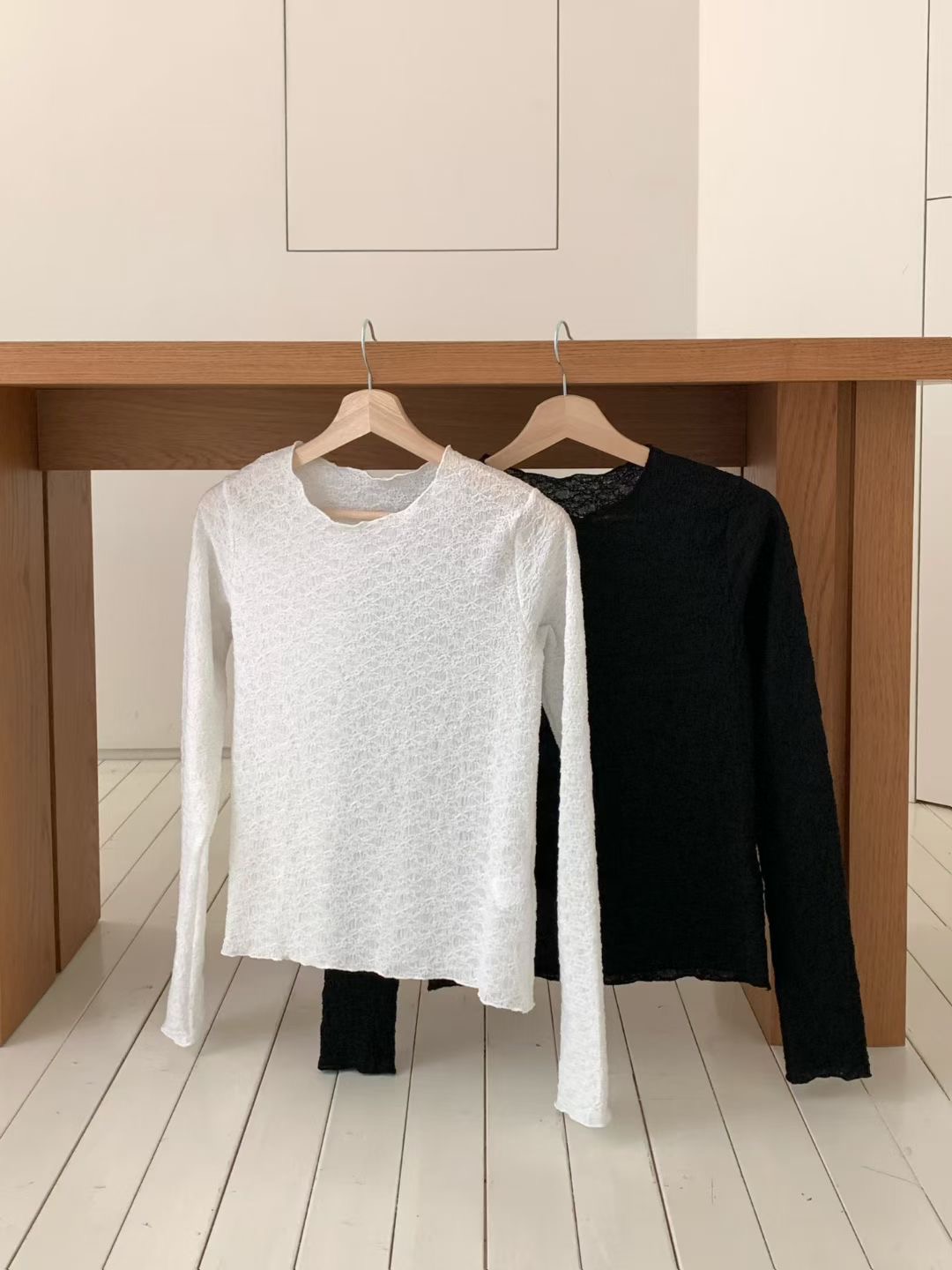 THE ZOA韓國直郵女士新品休閑時尚職業人氣推薦長袖T恤花朵THE ZOA長袖T恤圖色2左二色