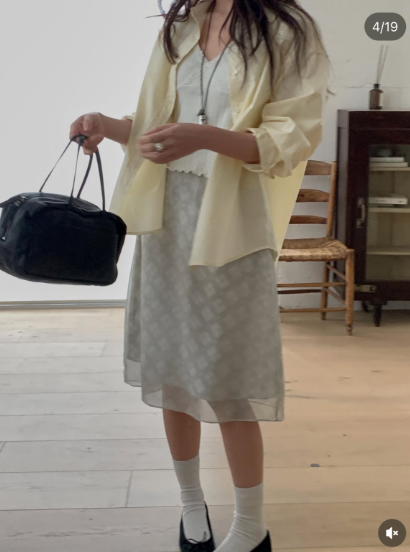 MIELLE-미엘르-OT東大門實拍女裝新品熱賣休閑襯衫蕾絲衫MIELLE-미엘르-OT襯衫/蕾絲衫