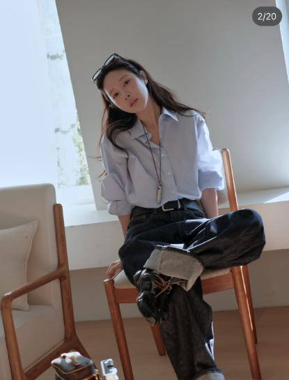 MIELLE-미엘르-OT東大門實拍女裝新品熱賣休閑襯衫蕾絲衫MIELLE-미엘르-OT襯衫/蕾絲衫