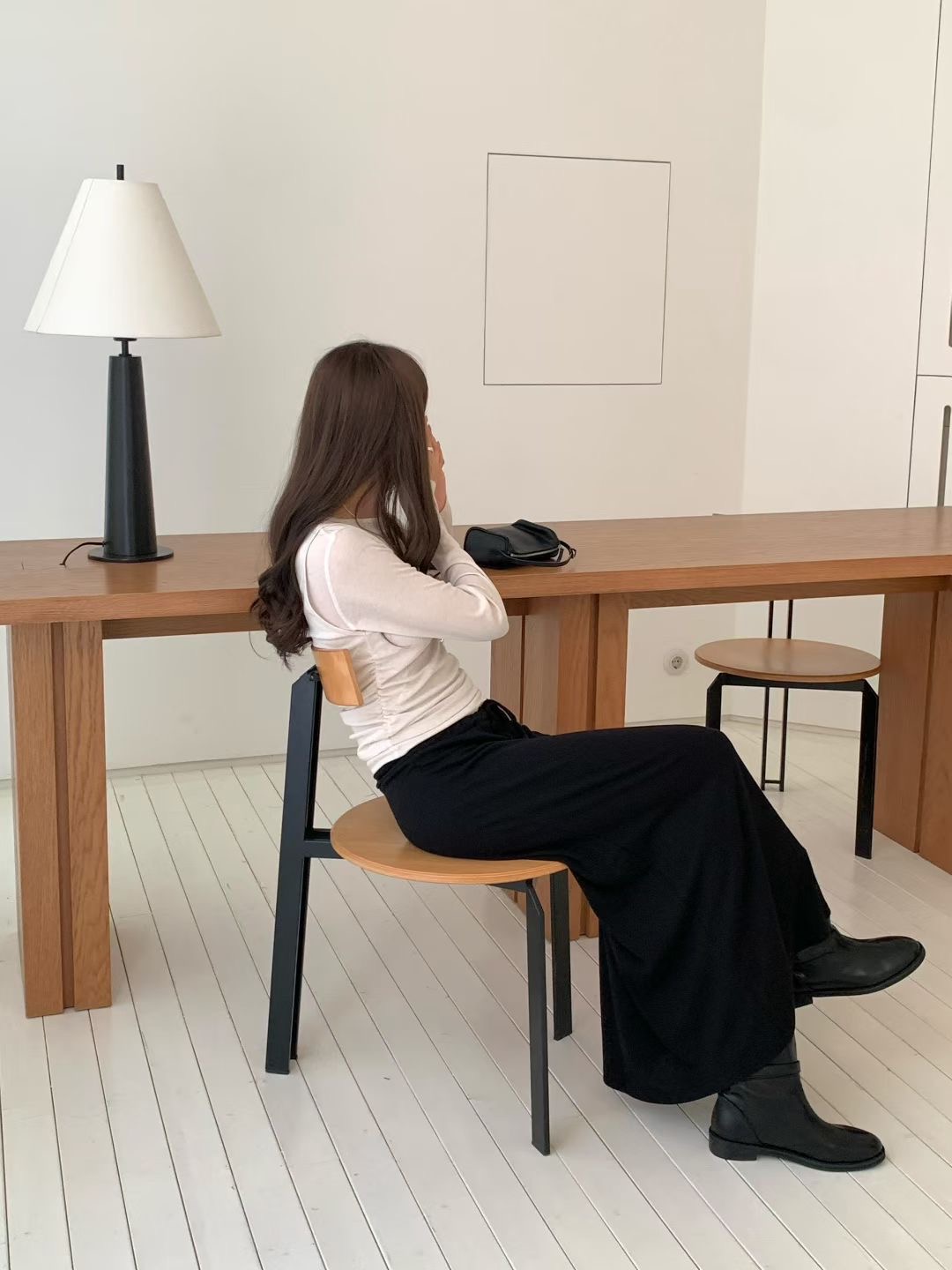 THE ZOA韓國直郵女士新款休閑熱賣26春夏真品長袖T恤假兩件THE ZOA長袖T恤