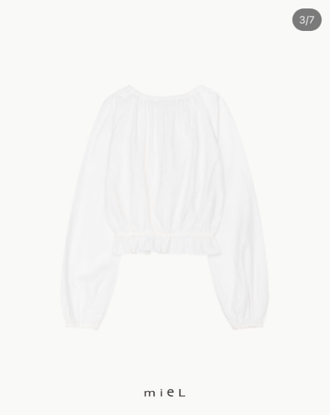 MIELLE-미엘르-OT東大門直郵女裝新款真品時尚襯衫蕾絲衫MIELLE-미엘르-OT襯衫/蕾絲衫