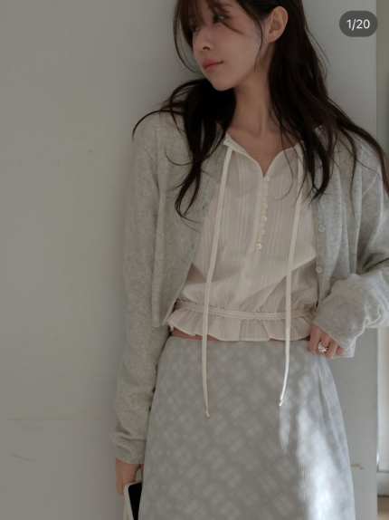 MIELLE-미엘르-OT東大門直郵女裝新款真品時尚襯衫蕾絲衫MIELLE-미엘르-OT襯衫/蕾絲衫