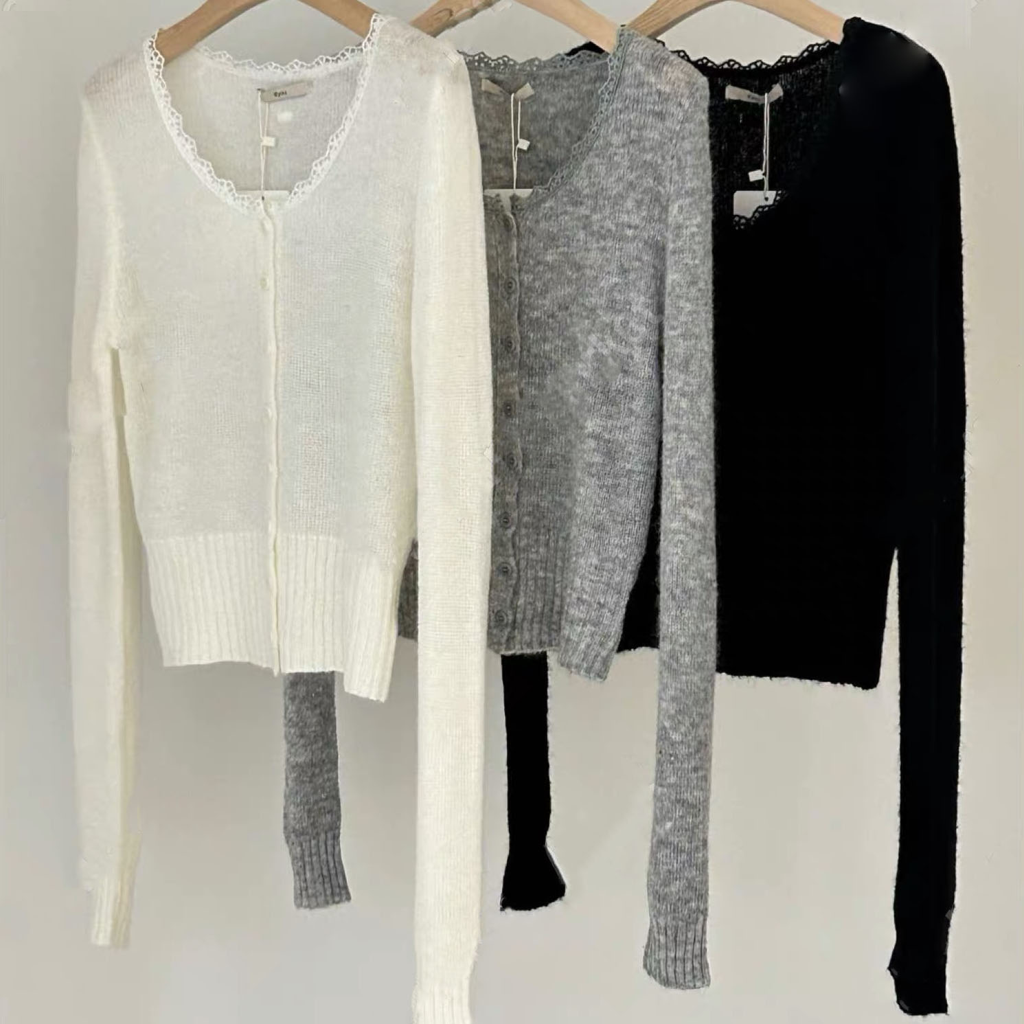 IF YOU韓國直郵女士新品時尚推薦職業人氣26春夏真品針織衫IF YOU-2件起針織衫圖色2中間色