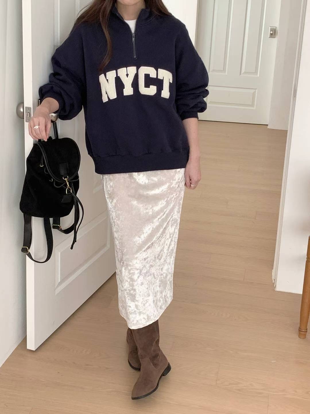 SATURDAY韓國代購女裝新品時尚職業休閑熱賣26春夏真品長裙SATURDAY長裙