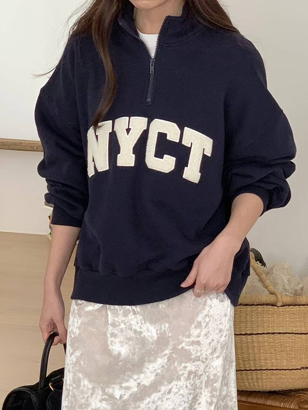 SATURDAY東大門直郵女士新品熱賣時尚職業推薦26春夏衛衣SATURDAY衛衣圖色1