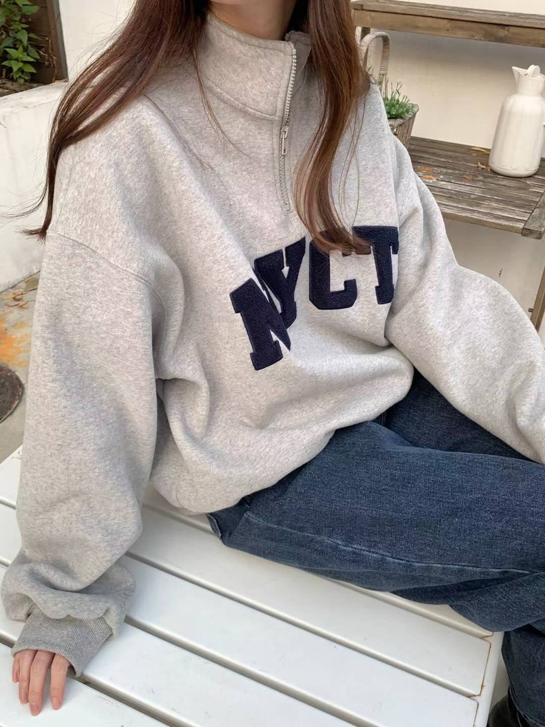 SATURDAY東大門直郵女士新品熱賣時尚職業推薦26春夏衛衣SATURDAY衛衣圖色3