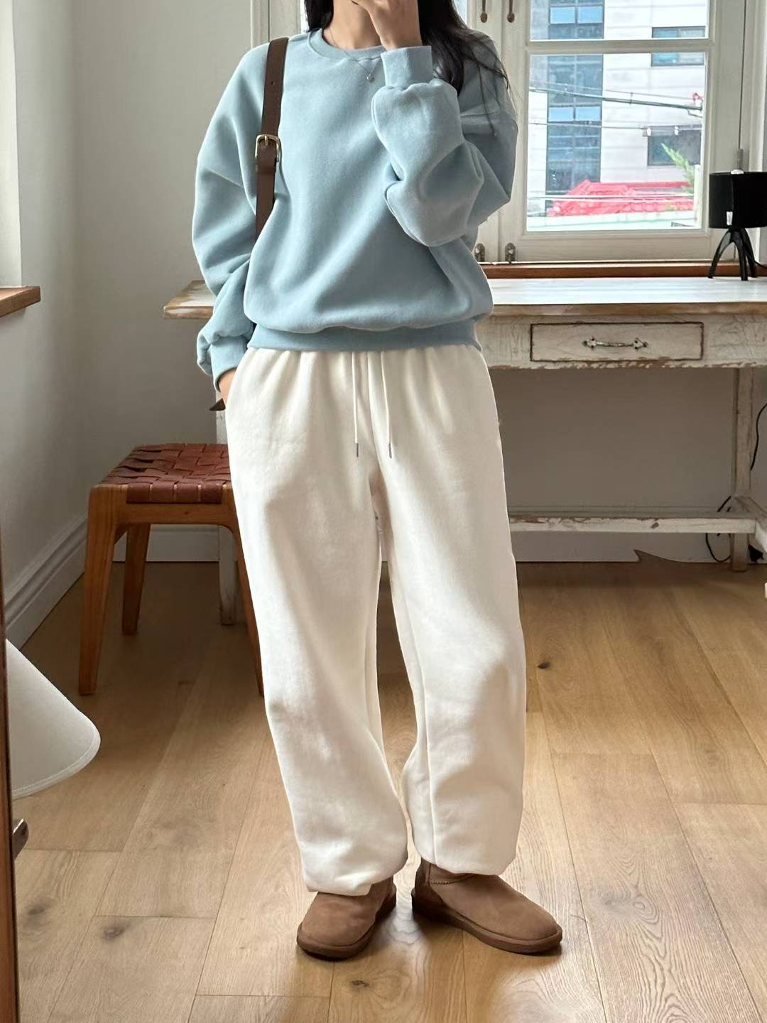 SATURDAY東大門直郵女士新品時尚職業熱賣休閑休閑褲加絨SATURDAY休閑褲