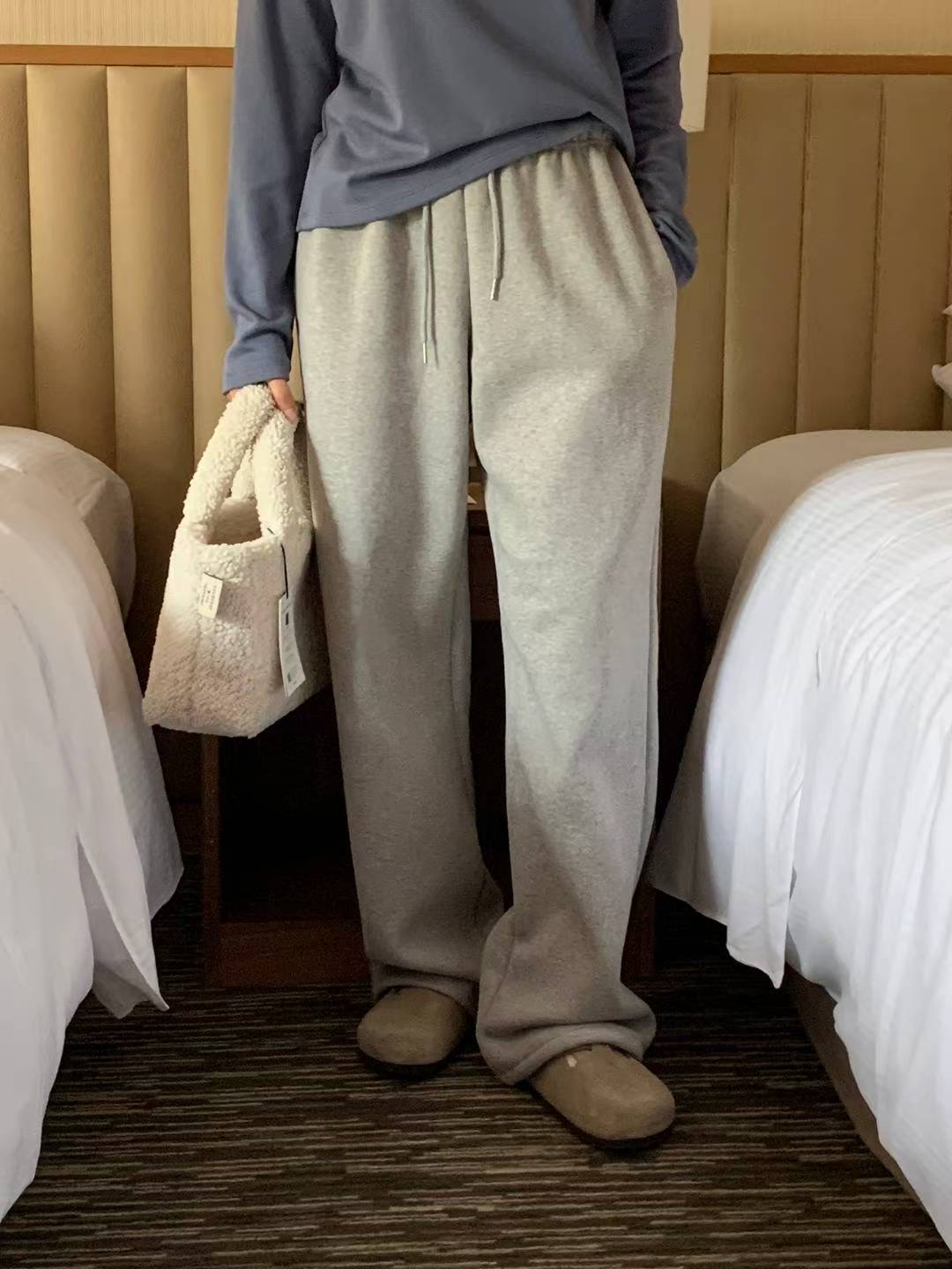 SATURDAY東大門直郵女士新品時尚職業熱賣休閑休閑褲加絨SATURDAY休閑褲圖色3