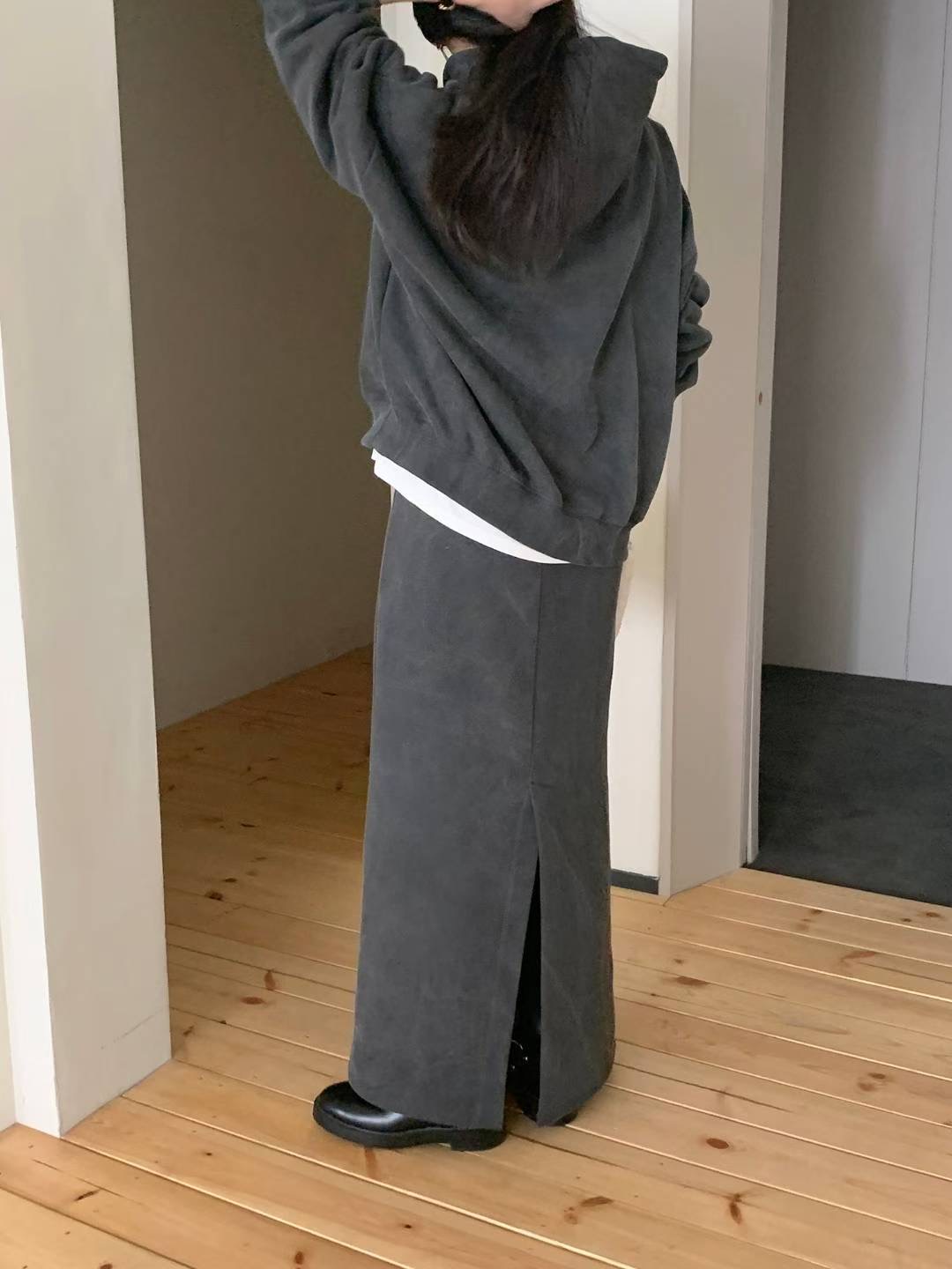 SATURDAY東大門直郵女裝新款休閑人氣推薦真品長裙羊毛條紋SATURDAY長裙