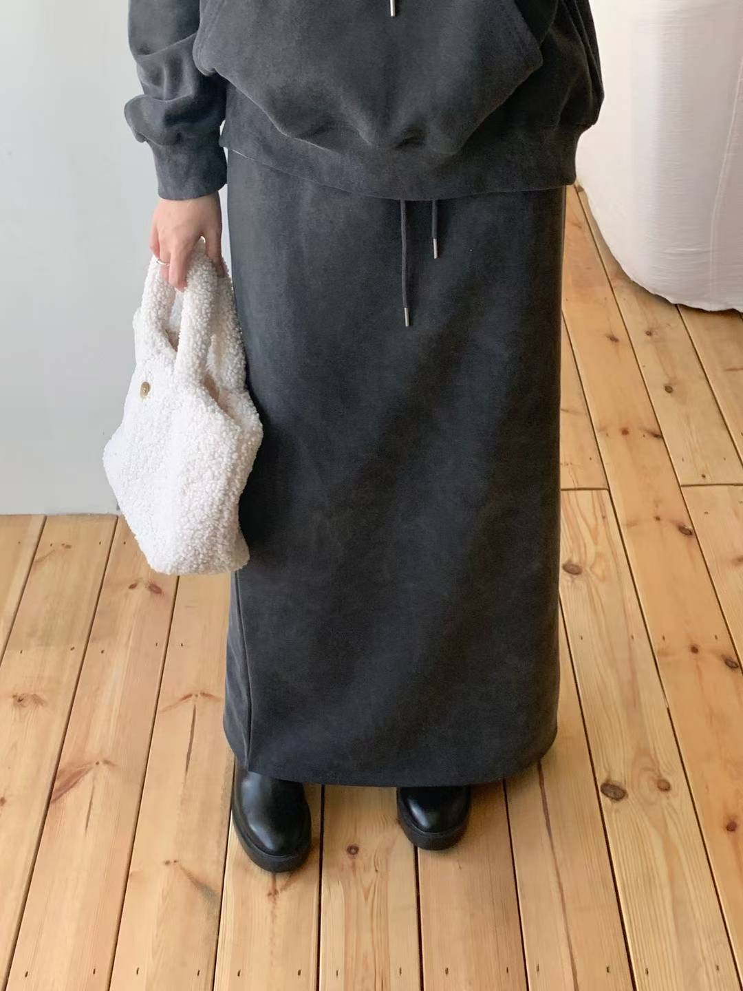 SATURDAY東大門直郵女裝新款休閑人氣推薦真品長裙羊毛條紋SATURDAY長裙圖色3