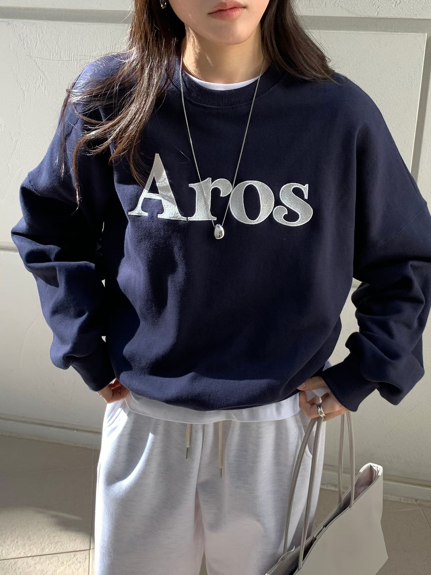 SATURDAY韓國直郵女裝新品真品人氣熱賣推薦職業衛衣刺繡SATURDAY衛衣圖色1