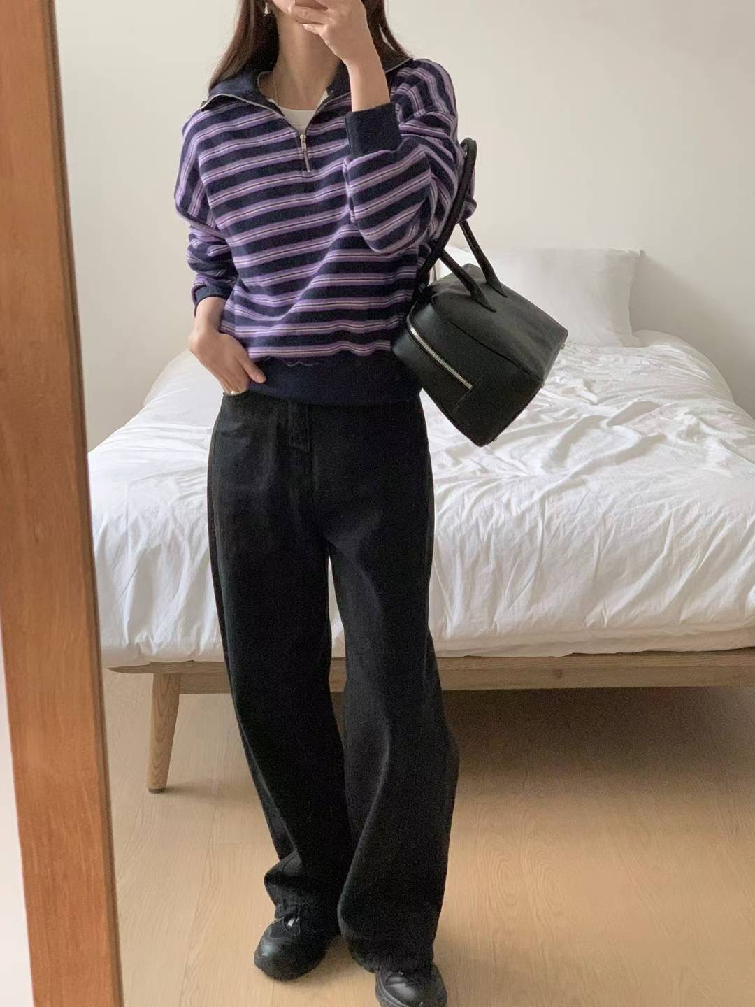 SATURDAY韓國直郵女士新品推薦職業人氣熱賣26春夏衛衣拉鏈SATURDAY衛衣